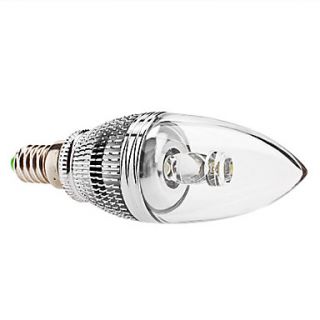 Dimmable E14 3W 210 240LM 6000 6500K Natural White Light LED Candle Bulb (85 265V)