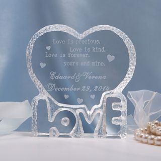 Personalized Love Wedding Cake Topper