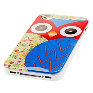 Cartoon Owl Pattern Hard Case for iPhone 4 and 4S