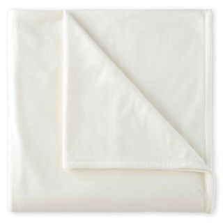 Vellux Plush Blanket, Ivory