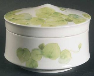 Mikasa Water Lilies Peach Sugar Bowl & Lid, Fine China Dinnerware   Peach Flower