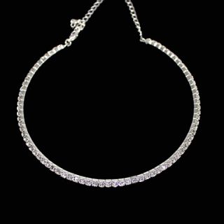 Thin Single Row High Grade Crystal Necklace