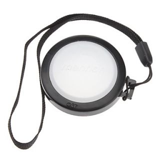 MENNON 37mm Camera White Balance Lens Cap Cover with Hand Strap (Black White)