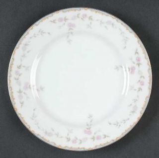 Mikasa Atwood Bread & Butter Plate, Fine China Dinnerware   Pink Flowers