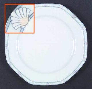 Christopher Stuart Classic Shell Dinner Plate, Fine China Dinnerware   Pastel Bo