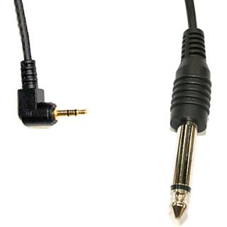 2.5mm 6.35mm Flash PC Sync Cable for PE 16NE/Yongnuo RF 602/JY 2004 Receiver
