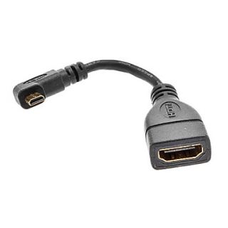 Micro HDMI Male to HDMI Female Adapter Cable for Samsung Galaxy S3 I9300 and Others