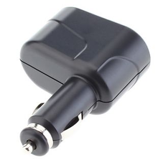 Two Way Car Cigarette Lighter Socket Splitter Twin Socket for iphone, Cellphones and Others (DC12V)