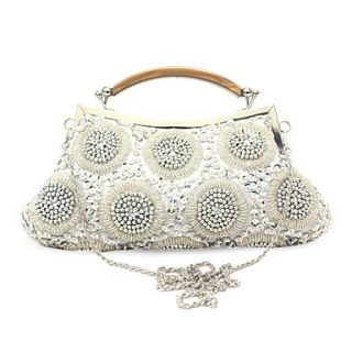 Charming Satin with Beadings and Sequins Evening Handbag/Clutches(More Colors)