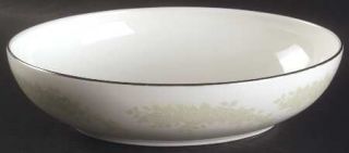 Johnson Brothers Cameo 9 Oval Vegetable Bowl, Fine China Dinnerware   Green Flo