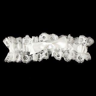 Delicate Satin and Lace with Bowknot Wedding Garter