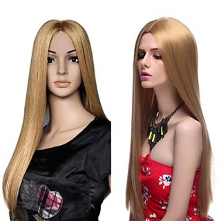 Capless High Quality Synthetic Blonde Long Silky Straight Hair Wigs