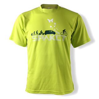 SPAKCT 100% Polyester Breathable Riding Cultural T shirt(Green)
