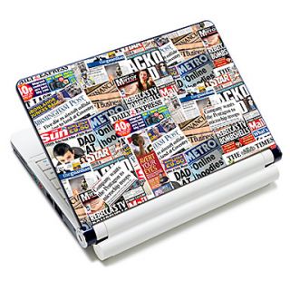 Newspaper Pattern Laptop Protective Skin Sticker For 10/15 Laptop 18586(15 suitable for below 15)