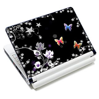Flowers And Butterflys Pattern Laptop Notebook Cover Protective Skin Sticker For 10/15 Laptop 18611