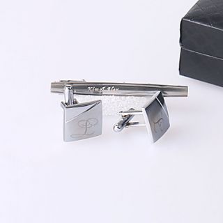 Personalized Intail Cufflinks And Tie bar