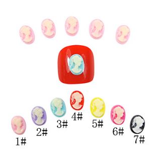 20PCS 3D Finger Nail Decorations Beauty Series (Assorted Color)