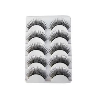 5 Pairs Black False Eyelashes 5 913