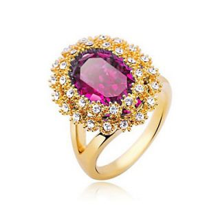Charming Platinum Plated Crystal Ring(More Colors)