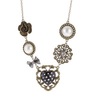 Multielement Flower Alloy Necklace