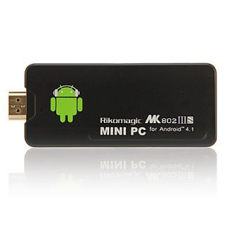 MK802 IIIS Android 4.1.1 Google TV Player w/Wi Fi/1GB RAM /8GB ROM/HDMI