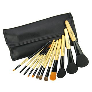 12Pcs Professional Cosmetic Brush With Free Leather Case