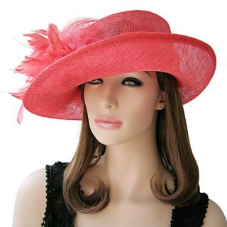 Watermelon Red Flax Special Occasion Hats(More Colors)