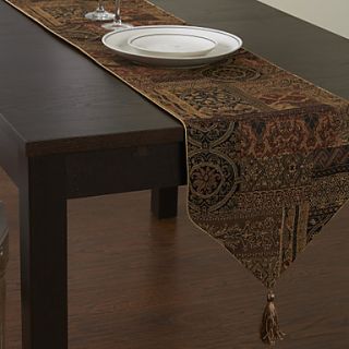 Country Style Beige Patterned Table Runner