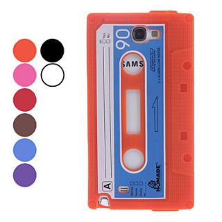 Retro Cassette Style Protective Silicone Back Case for Samsung Galaxy Note 2 N7100 (Assorted Colors)