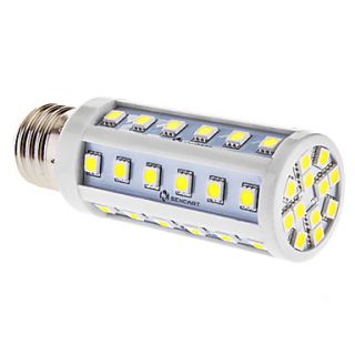 E26 7W 48x5050SMD 300 350LM 6000 6500K Natural White Light LED Corn Bulb (85 265V)