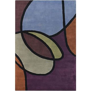 Hand tufted Multicolor Geometric Mandara Wool Rug (5 X 76)