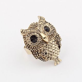 Vintage Cute Alloy Owl Pattern Ring