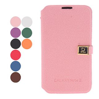 Magnet Pocket Style PU Leather Protective Case with Stand and Card Slot for Samsung Galaxy Note 2 N7100 (Assorted Color)