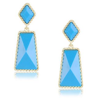 Lovely Alloy 18K Gold Plated Drop Earrings More Color Available