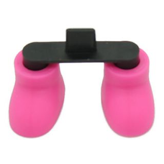 Shoe Shaped Standing Date Port Anti dust Plug for iPhone 5(Random Colors)