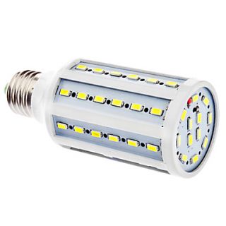 E27 7W 60x5630SMD 560 630LM 5500 6500K Natural White Light LED Corn Bulb (220 240V)