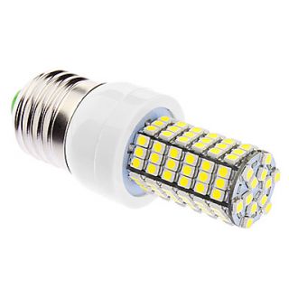 Dimmable E27 6W 120xSMD3528 400 500LM 5500 6500K Natural White Light LED Corn Bulb (85 265V)