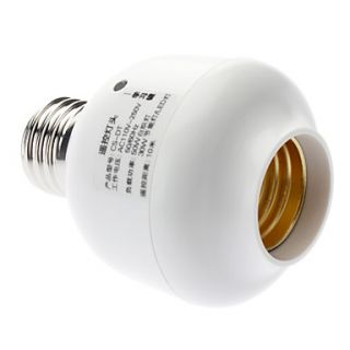 E27 Wireless Remote Controlled LED Bulbs Socket Lamp Holder (110 240V)