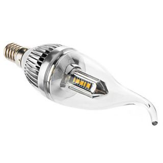 E14 4W 32x3014SMD 280 320LM 3000 3500K Warm White Light LED Candle Bulb (85 265V)