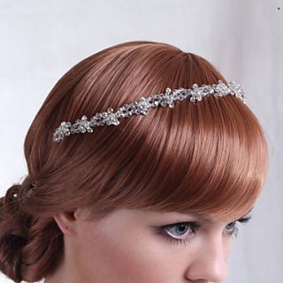 Luxurious Alloy Hand made Flowers with Crystal Wedding Bridal Headpieces