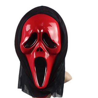 Screaming Red PVC Halloween Mask