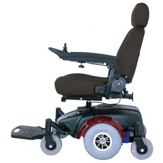 Image Ec Red Mid wheel Drive Power Wheelchair