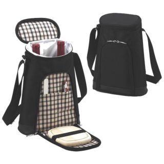 Picnic At Ascot London Double Bottle Carrier With Cheese Set