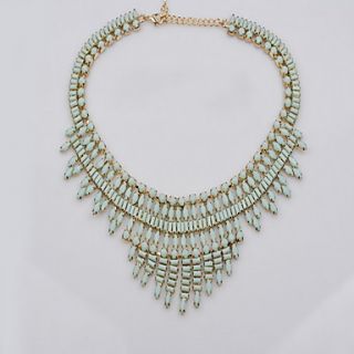 Fashion Alloy with Bead Crystal Necklace