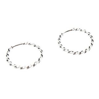 Spiral Easy Allergy Free Silver Plated Earring