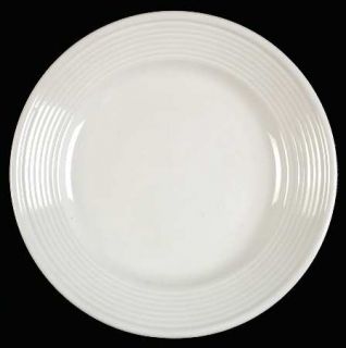 Gibson Designs Wall Street  Salad/Dessert Plate, Fine China Dinnerware   White,