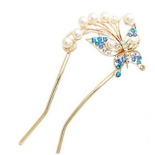 Lovely Alloy with Pearl and Crystal Wedding/Daily Hairpins(More Colors)