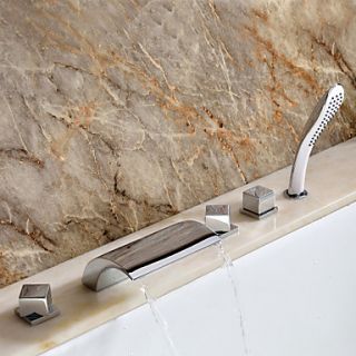 Sprinkle by Lightinthebox   Contemporary Waterfall Tub Faucet with Hand Shower   Chrome Finish