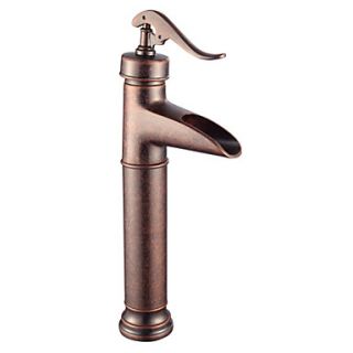 Vintage Style Antique Copper Finish Centerset Single Handle Brass Bathroom Sink Faucet