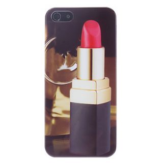 Elegant Lipstick Pattern Hard Case for iPhone 5/5S